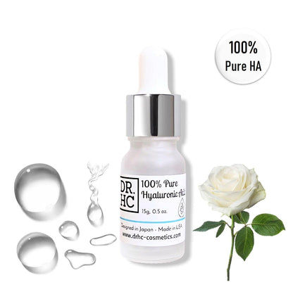 DR.HC 100% Pure Hyaluronic Acid (with 10% Hyaluronic Acid content) (15g, 0.5oz.) (Hydrating, Skin firming, Skin toning, Anti-acne...)