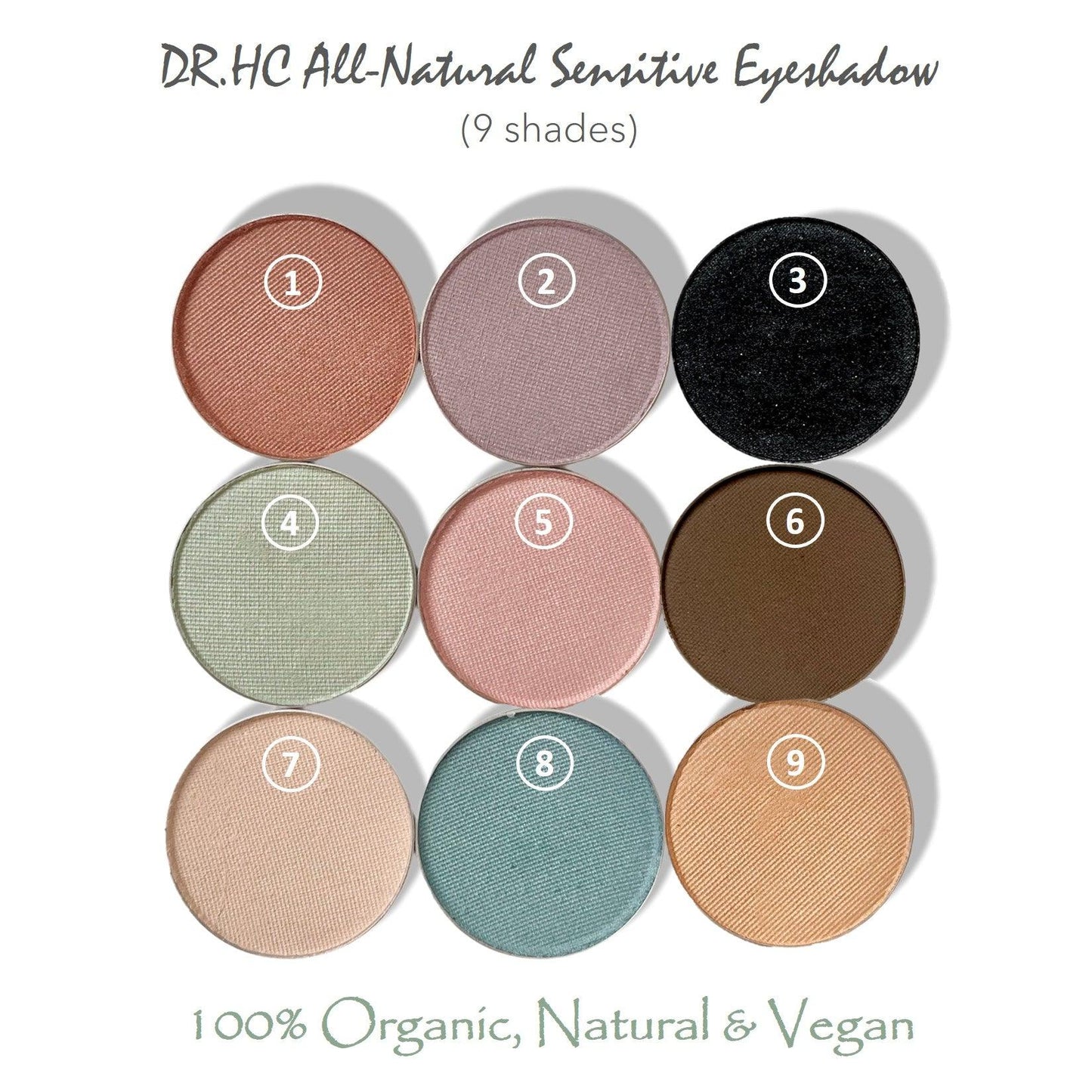 DR.HC All-Natural Sensitive Eyeshadow (9 Shades) (2.5g, 0.09oz.)