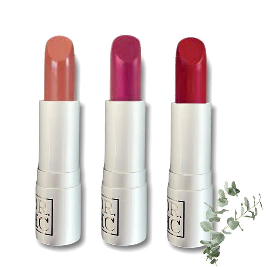 DR.HC All-Natural Veganic Matte Lipstick (10 Shades) (4g, 0.14oz.) (Anti-aging, Anti-pigmentation, Deep moisturizing, Anti-inflammatory...)