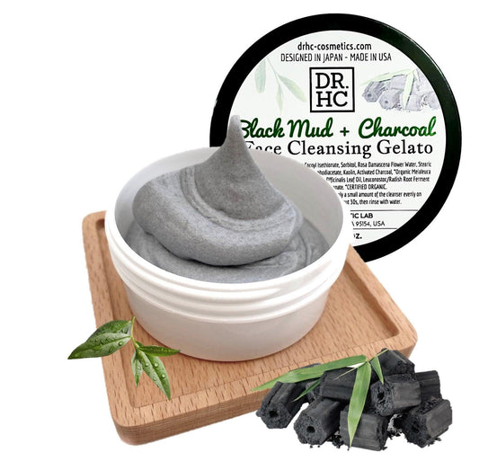 DR.HC Black Mud + Charcoal Face Cleansing Gelato (60g, 2.1oz.) (Anti-pollution, Pore Shrinking, Oil balancing, Anti-acne...)