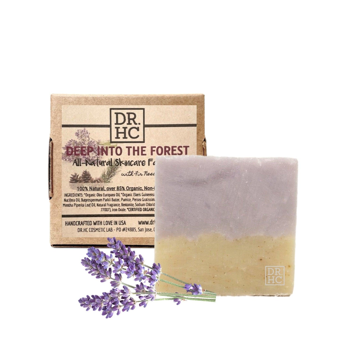 DR.HC Deep Into The Forest All-Natural Skincare Face Soap (110g, 3.8oz.) (Skin recovery, Anti-scar, Anti-acne, Anti-aging...)