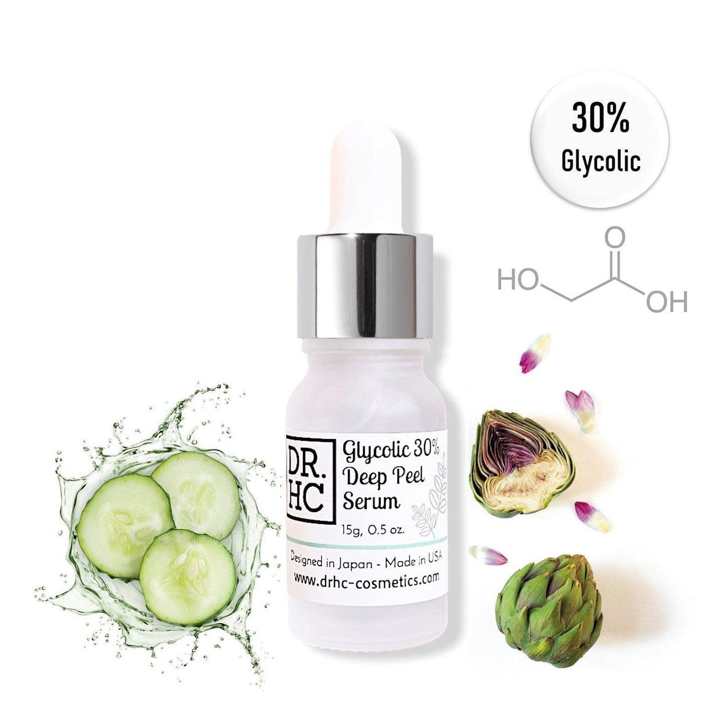 DR.HC Glycolic 30% Deep Peel Serum (15g, 0.5oz.)