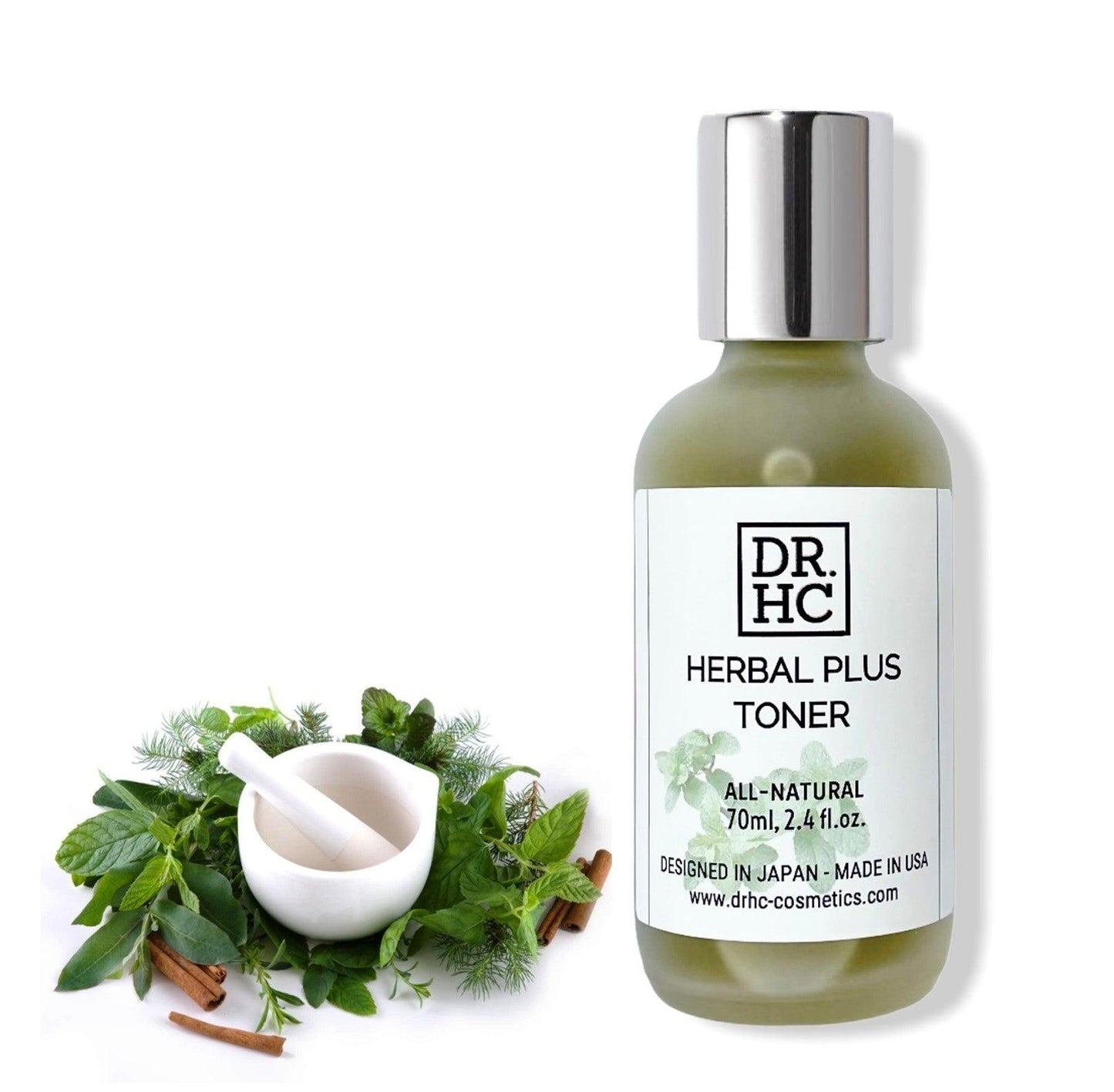 DR.HC Herbal Plus Toner (70~120ml, 2.4~4.0fl.oz.) (Pore shrinking, Anti-acne, Exfoliating, Skin toning...)