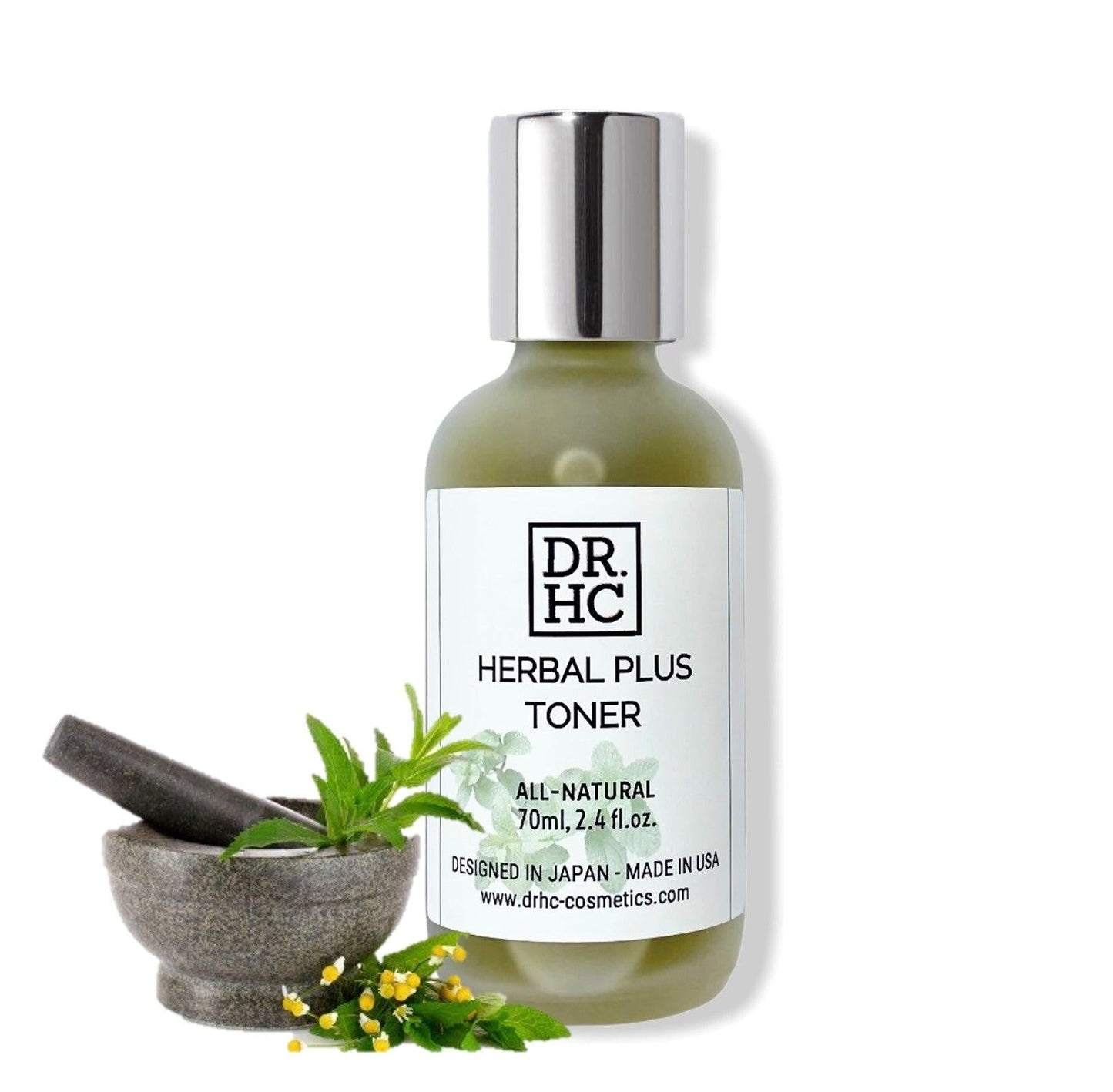 DR.HC Herbal Plus Toner (70~120ml, 2.4~4.0fl.oz.) (Pore shrinking, Anti-acne, Exfoliating, Skin toning...)