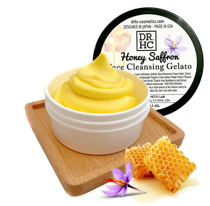 DR.HC Honey Saffron Face Cleansing Gelato (60g, 2.1oz.) (Skin recovery, Anti-scar, Anti-blemish, Anti-aging...)