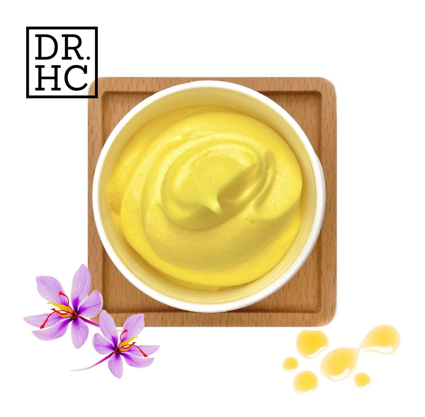 DR.HC Honey Saffron Face Cleansing Gelato (60g, 2.1oz.) (Skin recovery, Anti-scar, Anti-blemish, Anti-aging...)