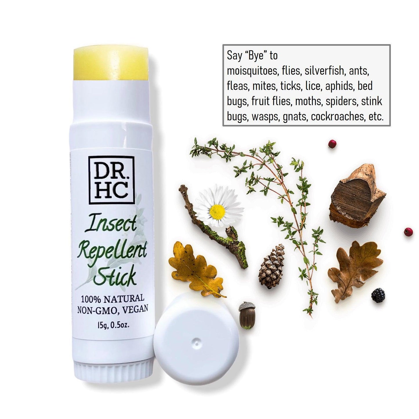 DR.HC All-Natural Insect Repellent Stick (15g, 0.5oz.)