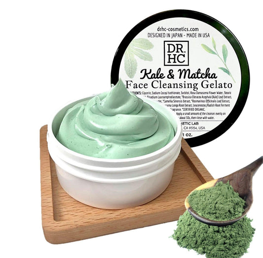 DR.HC Kale & Matcha - Face Cleansing Gelato (60g, 2oz) (Skin brightening, Anti-aging, Anti-inflammatory, Anti-acne...)