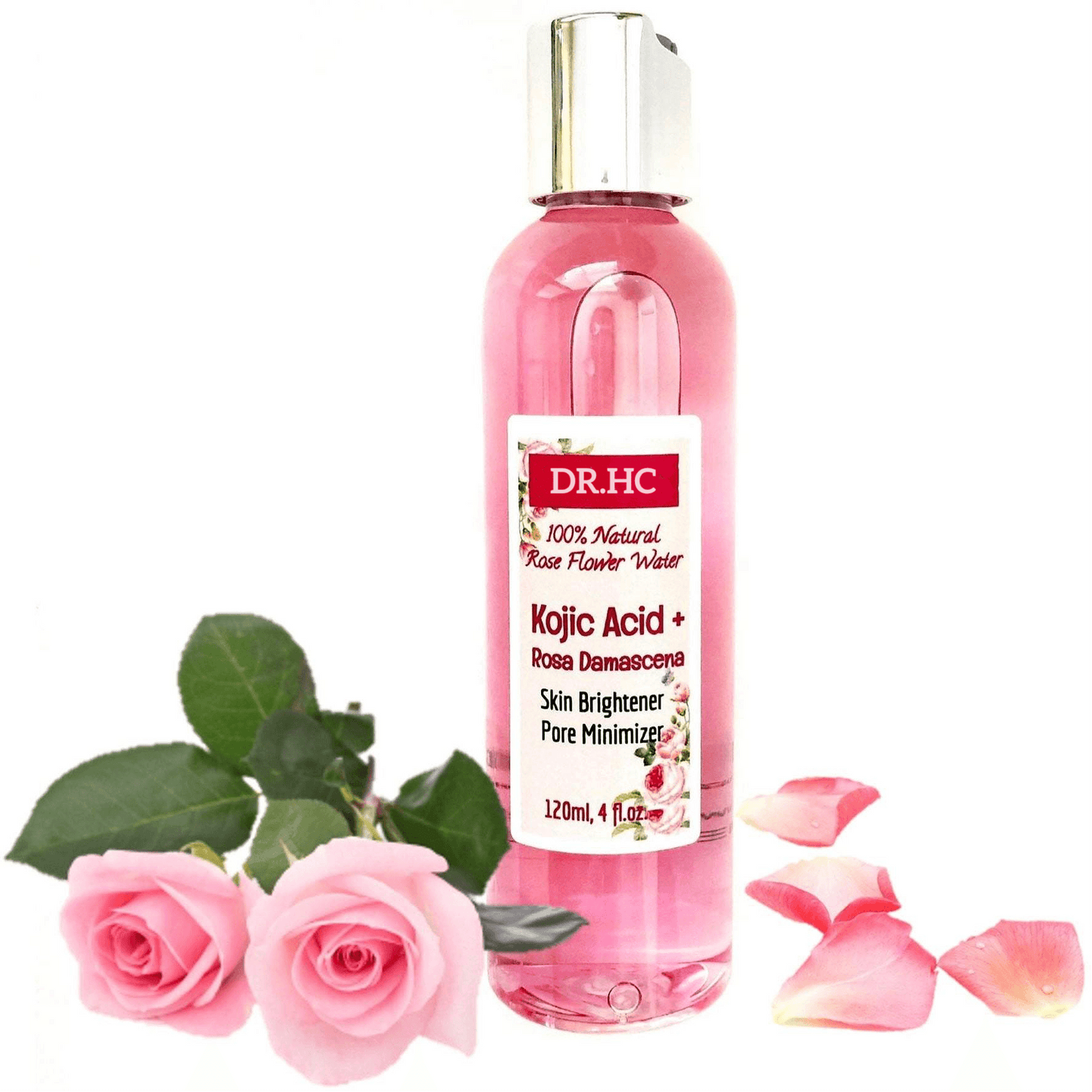 DR.HC Kojic Acid + Rose Sakura Water (70~120ml, 2.4~4.0fl.oz.) (Skin brightening, Anti-blemish, Anti-scar, Skin recovery...)