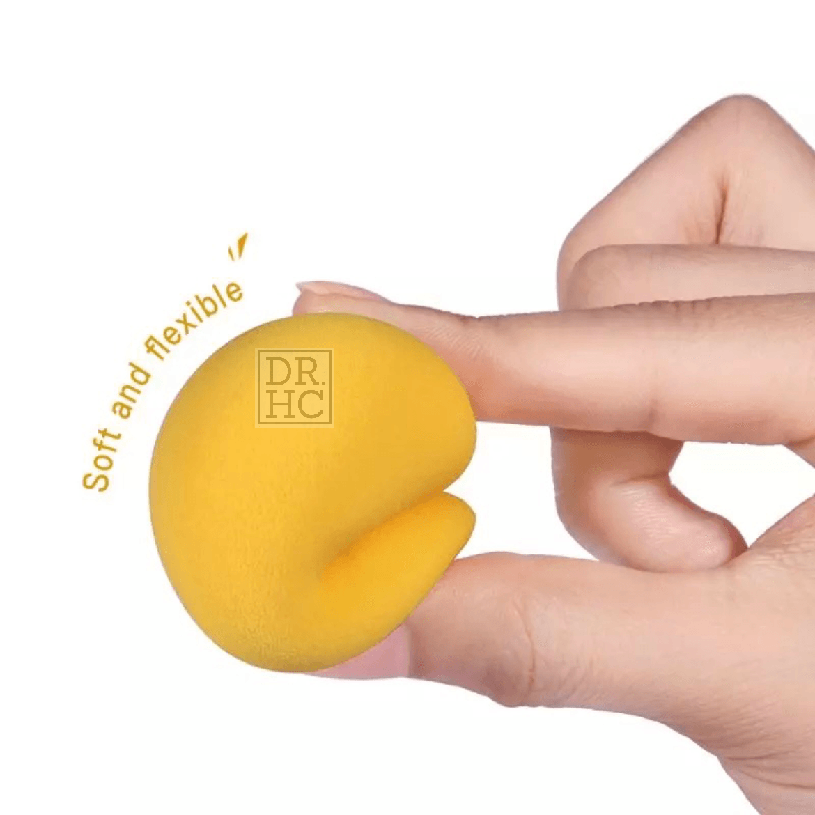 DR.HC Mango 3D Makeup Sponge (makeup puff for liquid foundations, loosed & pressed powders...)