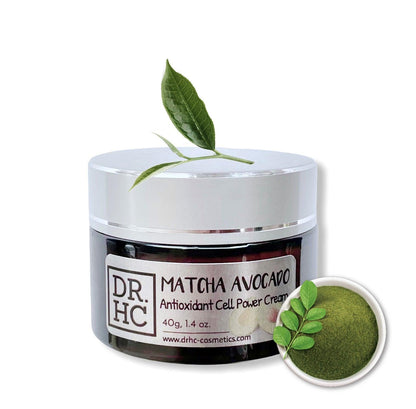 DR.HC Matcha Avocado Antioxidant Cell Power Cream (25~40g, 0.9~1.4oz) (Anti-aging, Skin recovery, Skin toning, Anti-pollution...)