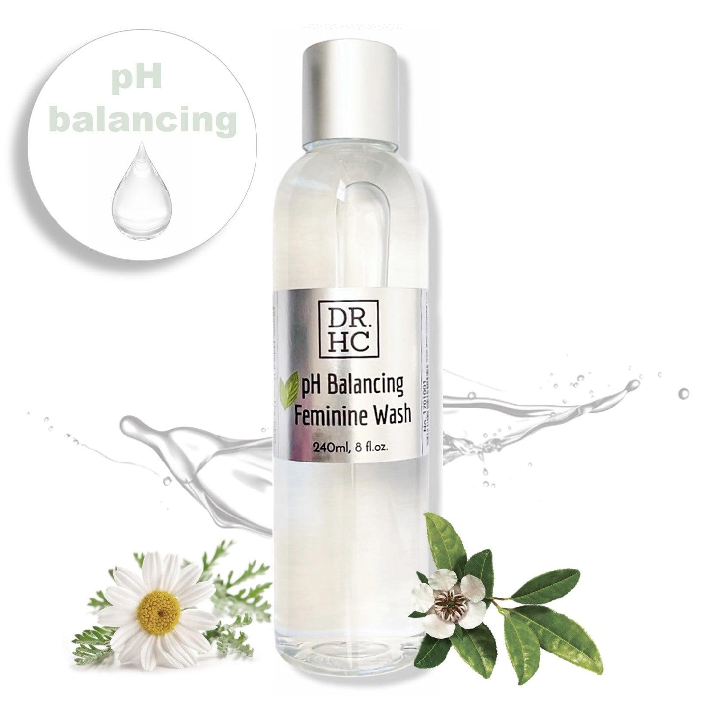 DR.HC pH Balancing Feminine Wash (240ml, 8fl.oz.) (pH Balancing, Deodorant, Anti-itching, Anti-dryness, Anti-inflammatory..)