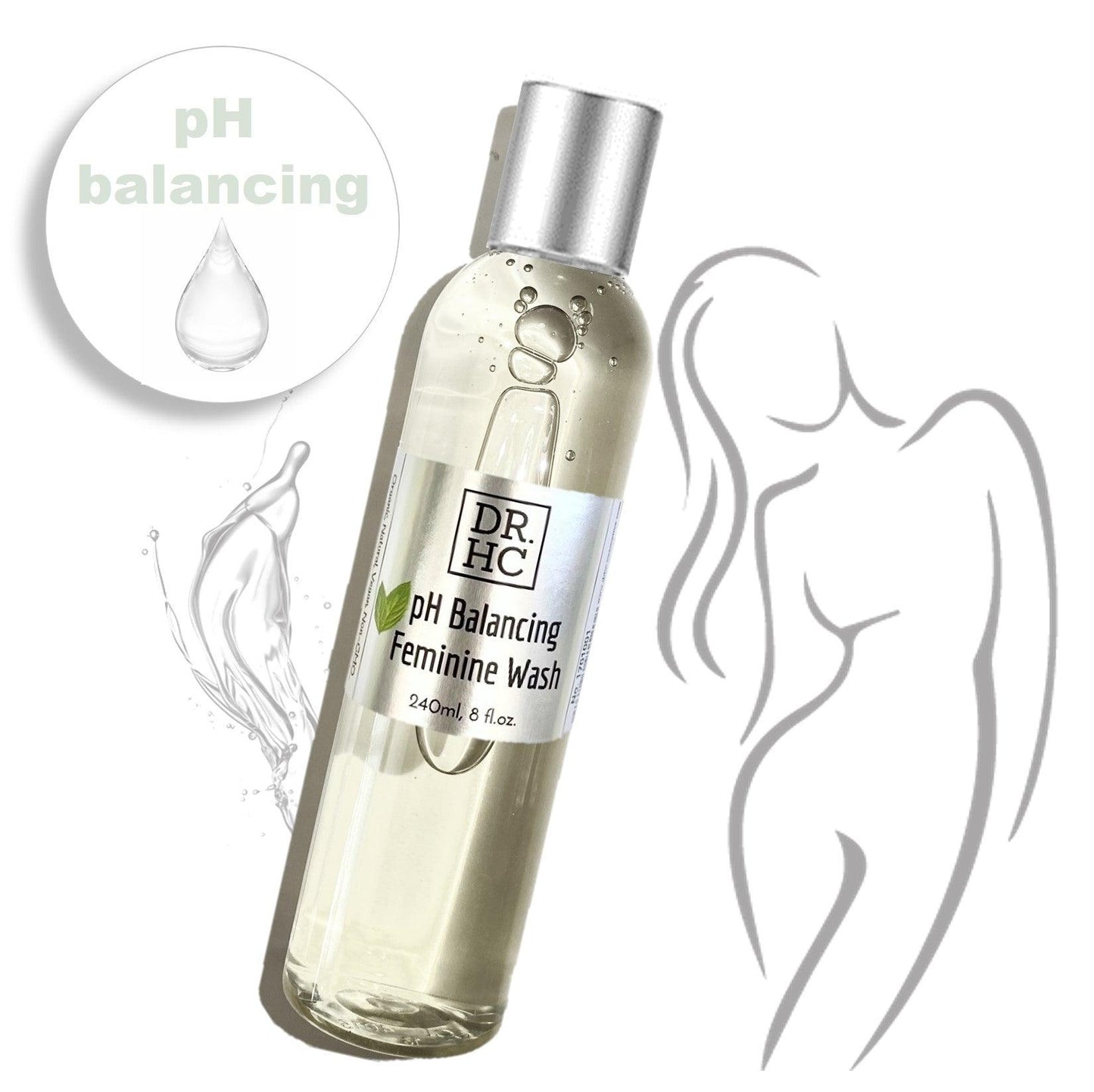 DR.HC pH Balancing Feminine Wash (240ml, 8fl.oz.) (pH Balancing, Deodorant, Anti-itching, Anti-dryness, Anti-inflammatory..)