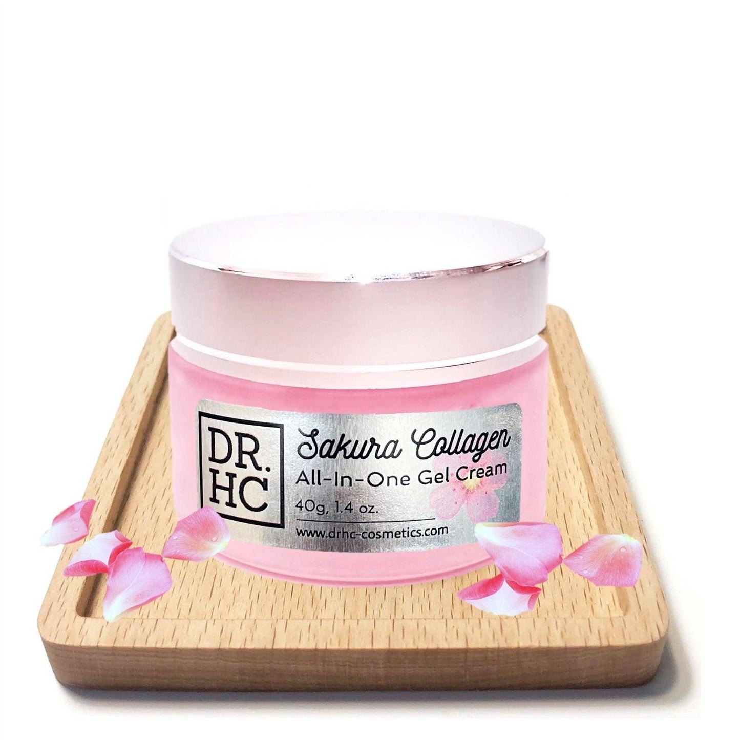 DR.HC Sakura Collagen All-In-One Gel Cream (25~40g, 0.9~1.4oz.) (Collagen support, Skin firming, Brightening, Anti-scar...)