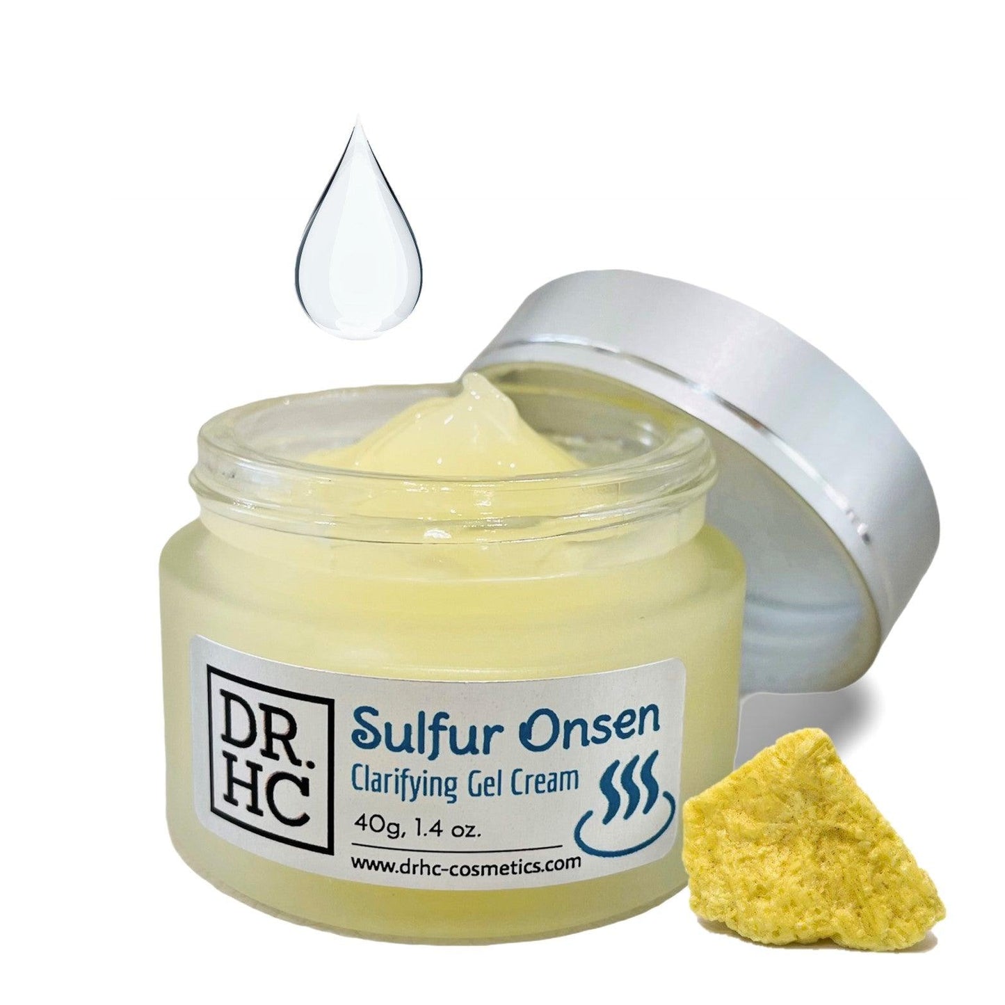 DR.HC Sulfur Onsen Clarifying Gel Cream (25~40g, 0.9~1.4oz) (Acne-acne, Anti-blemish, Oil-balancing, Gently Exfoliating...)