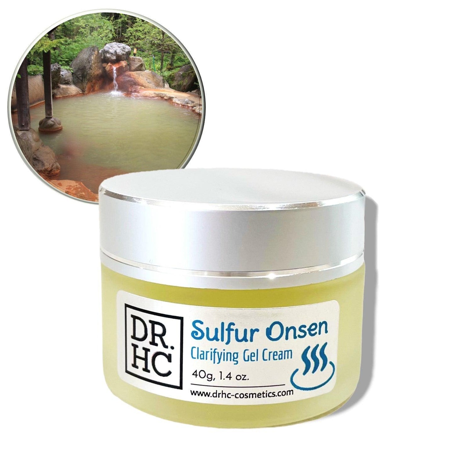 DR.HC Sulfur Onsen Clarifying Gel Cream (25~40g, 0.9~1.4oz) (Acne-acne, Anti-blemish, Oil-balancing, Gently Exfoliating...)