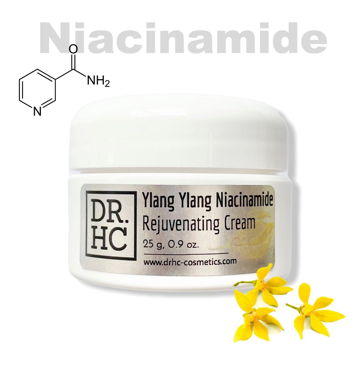 DR.HC Ylang Ylang Niacinamide Rejuvenating Cream (25~40g, 0.9~1.4oz.) (Skin recovery, Anti-scar, Firming, Anti-inflammatory...)