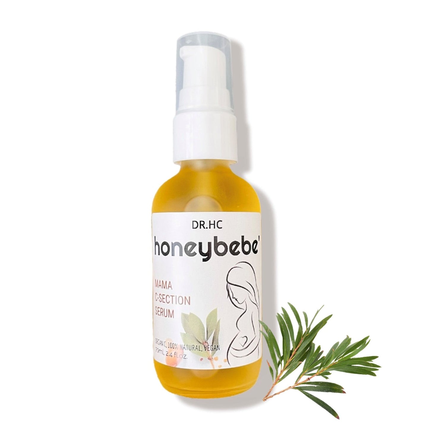 DR.HC Honeybebe' Mama C-Section Serum (100% Organic, Natural & Vegan) (70ml, 2.4 fl.oz.)